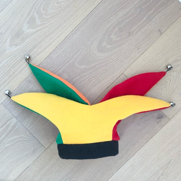 Halloween Clown Jester 4 Bells Hat 4 Pointed Harlequin Renaissance Costume Hats - Picture 4 of 8